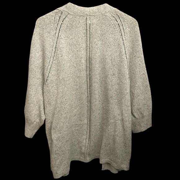 J. Jill Pure Jill Light Green 100% Cotton Open Lightweight Cardigan Size 2X - Picture 2 of 3